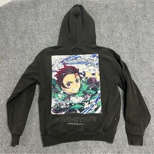 Primitive x Demon Slayer x Tanjiro Hooded Sweatshirt Black Men's M